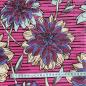 Preview: PURPLE DAHLIAS Afrikanischer Wax Print Stoff